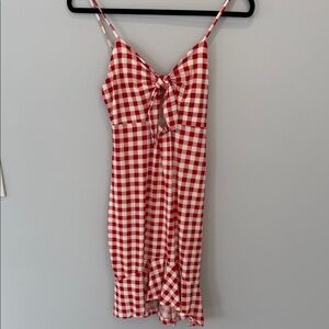 Connie’s Fashion Vault Red and White Gingham Dress by Capella NWOT Size L